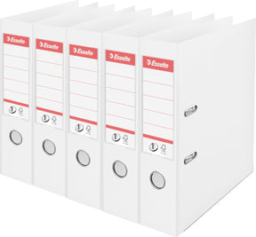 Esselte nr.1 vivida ordner - rugbreedte 75 mm - voordeelverpakking (5 stuks) - wit