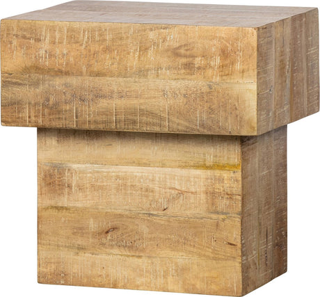 Woood balk too salontafel - hout - naturel - 50x50x35