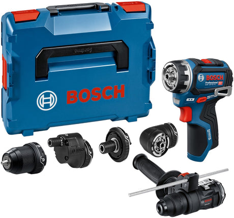 Bosch professional gsr 12v-32 fc flexiclick schroefboormachine +5 opzetstukken 12v basic body in l-boxx - 06019n7102