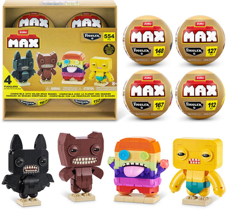 Max build more premium fugglers building bricks collection 4-pack by zuru