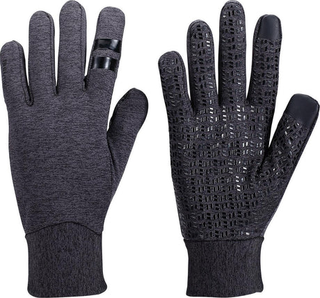 Bbb cycling raceshield fietshandschoenen winter - fiets handschoenen 10-15 cº - touchscreen - grijs melange - maat s - bwg-11