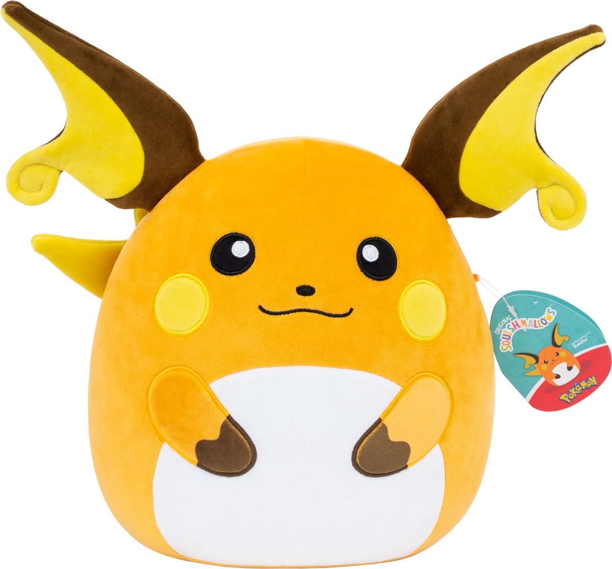 Jazwares squishmallows - pokemon raichu - large plush - wave 11 - 35cm plush