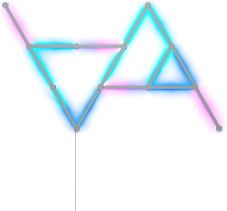Nanoleaf lines 60 degrees starterkit - slimme verlichting - 15 led rgb lichtbalken - siri, google
