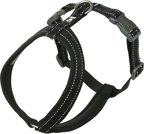 Hurtta harnas casual y-eco zwart - hondentuig - 50-60 cm