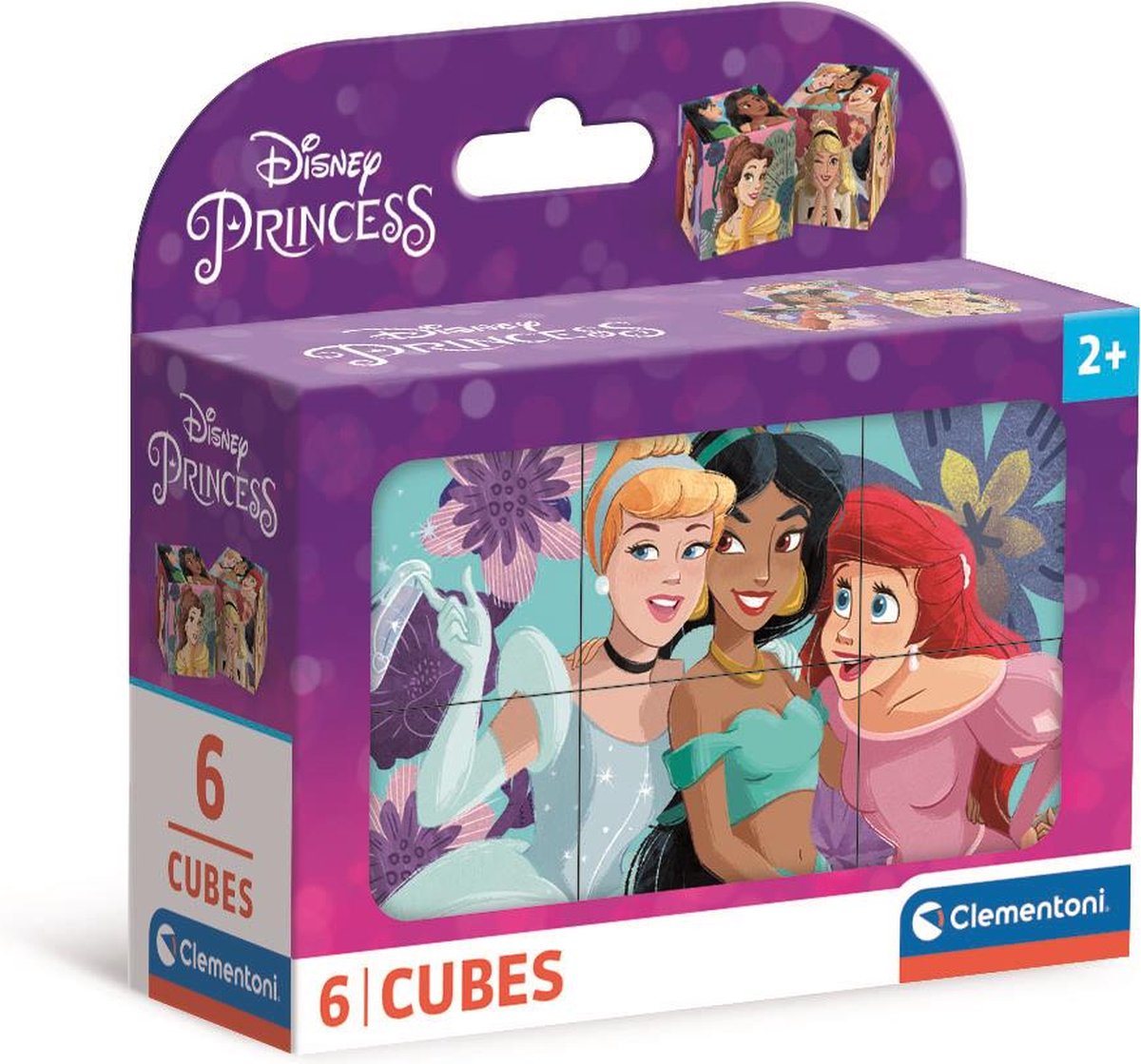 Clementoni blokpuzzel disney princess, 6st.