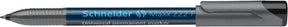 Schneider schrijfwaren universele marker schneider maxx 222 f permanent zwart doos met 10 stuks