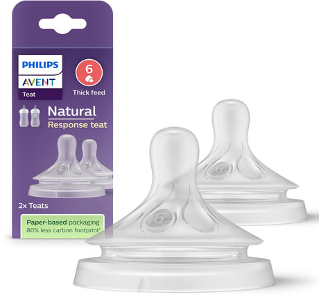 Philips avent natuurlijke zuigreflex – papspeen snelheid 6, 6+ maanden, 2 stuks - scy966 02 - flesspenen