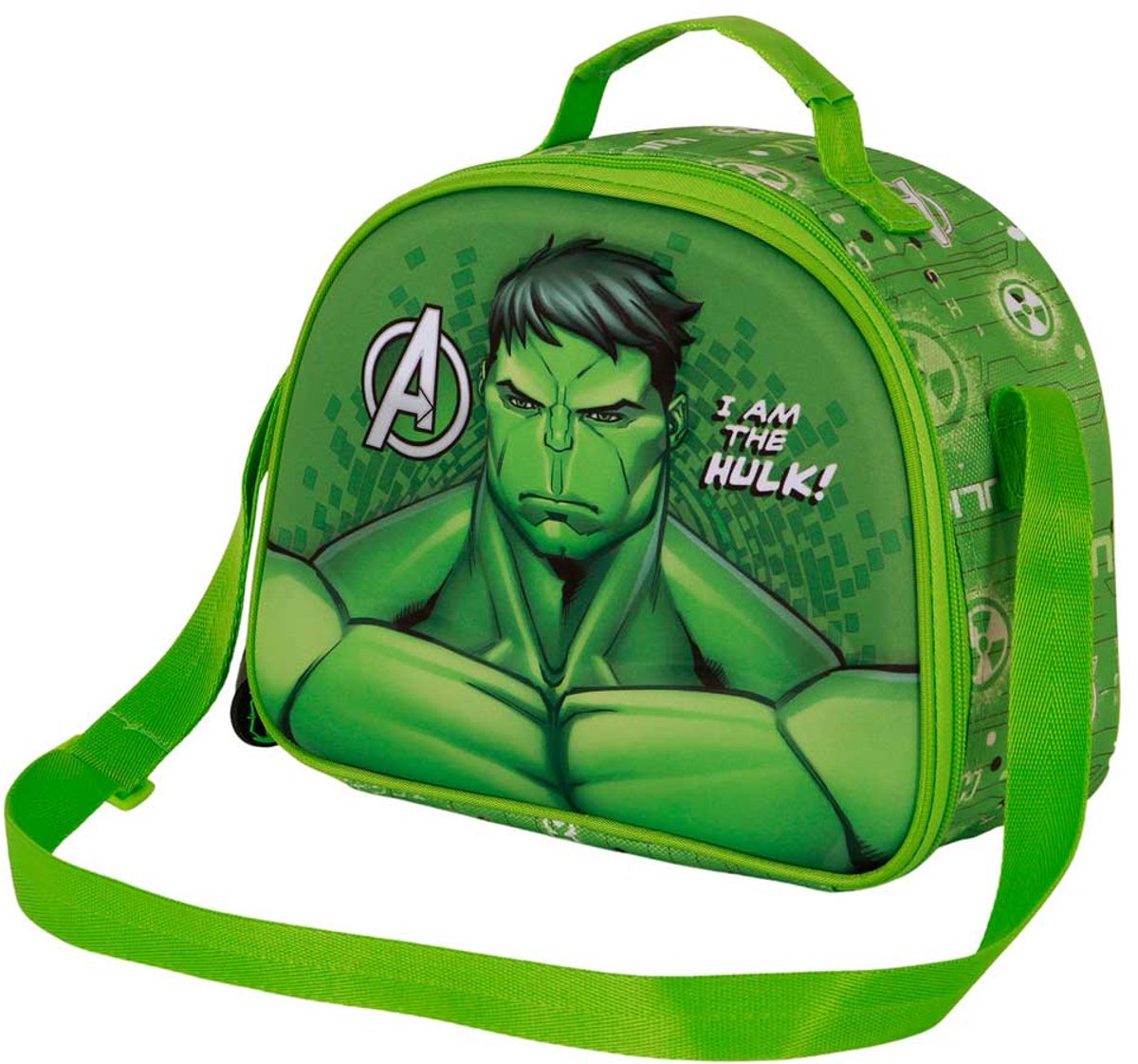 Karactermania - marvel hulk rage - 3d - thermische lunchtas - snack - groen