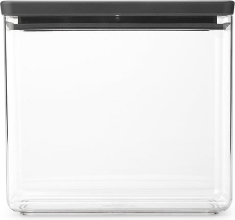 Brabantia tasty+ voorraadbus - stapelbaar - 3,5 l - dark grey
