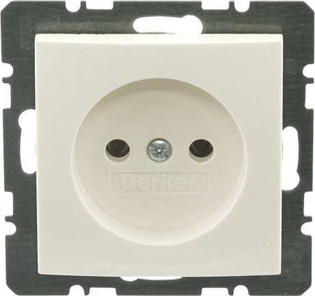 Berker s1 inbouw wandcontactdoos (wcd) 1-voudig polar wit