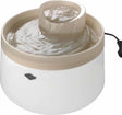 Ebi drinkfontein cascade voor katten en honden - stil met energiebesparende stand - 1,5 liter - incl. 2 koolstoffilters - mokka