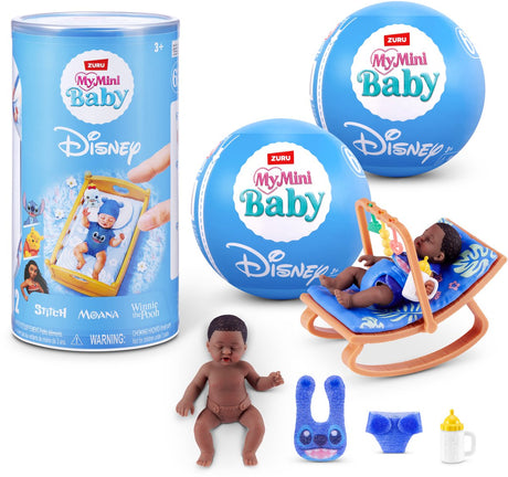 Mini zuru - my mini baby - disney serie 1 – 2-pack verrassingsballen met disney figuur