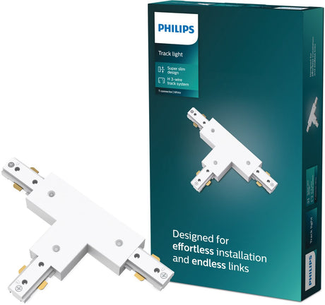 Philips easylink - connector - t-vormige connector - wit - railverlichting