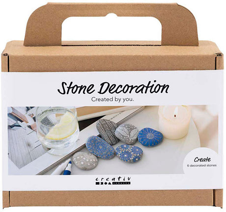 Creativ company mini hobbyset steendecoratie blauw