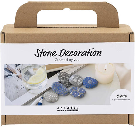 Creativ company mini hobbyset steendecoratie blauw