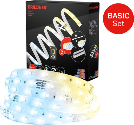 Briloner pimp your stripe - led strip startersset led strip 2m, cct, afstandsbediening