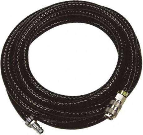 Stanley luchtslang 20 meter - compressor slang - max. 10bar - europese snelkoppeling - pvc - zwart