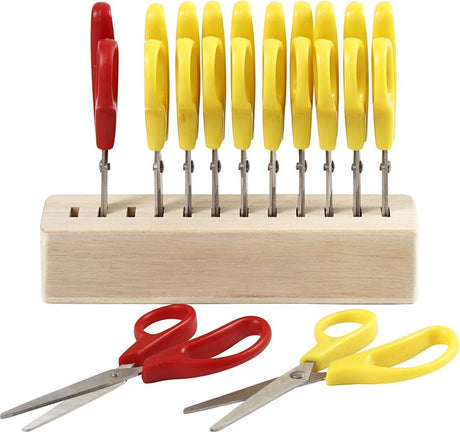 Creativ company kinderscharen met scharenblok, 12st.