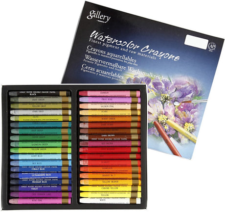 Creativ company mungyo gallery aqua crayons aquarelkrijt set 36 stuks