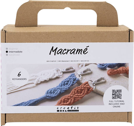 Creativ company mini hobbyset macrame sleutelhangers