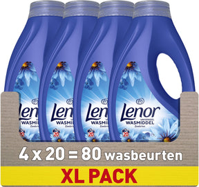 Lenor vloeibaar wasmiddel - zeebries - 4 x 20 wasbeurten