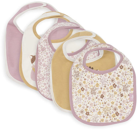 Jollein slabbetjes waterproof - 5 stuks - 30 cm - flower fairies.
