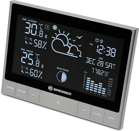 Bresser weerstation - groot lcd-display - voor binnen en buiten