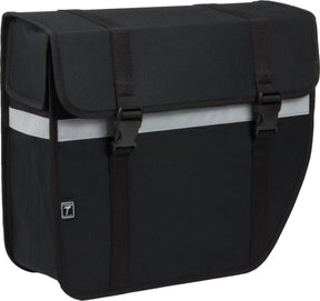 Willex enkele fietstas shopper - afgeschuind - rechts - 17l - zwart