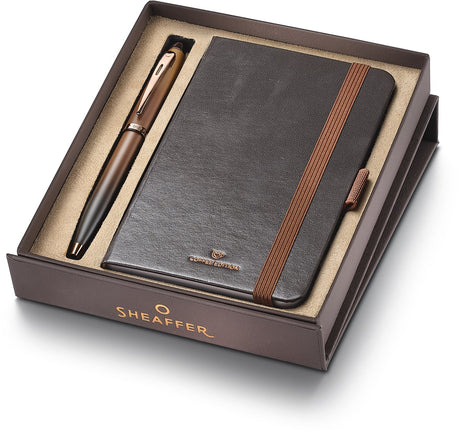 Sheaffer balpen - giftset 100 9374 - coffee edition - met klein notitieboek sf-g2937451-4