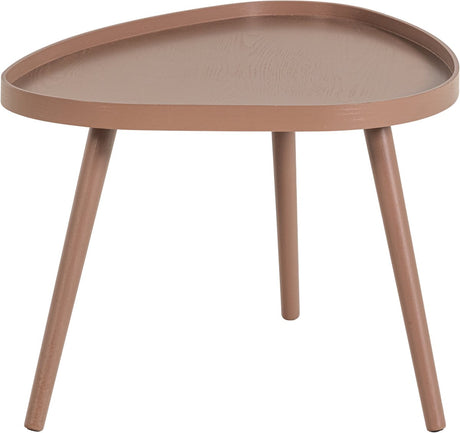 Woood mae bijzettafel organisch - hout - oudroze - 40x61x50