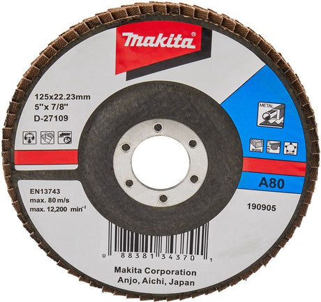 Makita a80 125 mm lamellenschuurschijf - d-27109