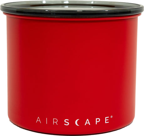 Planetary design - airscape - koffiebonen - voorraadpotten - lucht dicht - koffie - staal - mat rood - 250 gram