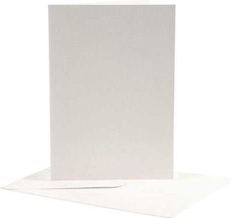 Creotime kaarten enveloppen, afmeting kaart 12,5x17,5 cm, afmeting envelop 14x19 cm, off-white, 10sets
