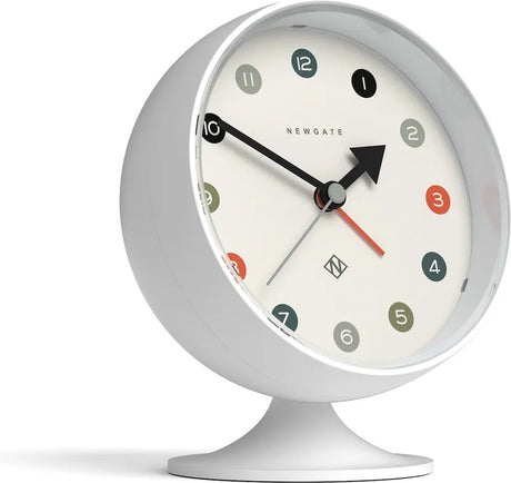 Bennies fifties newgate spheric alarm klok - wit