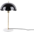 Leitmotiv tafellamp waved dome - zwart - 30x30x56cm - modern