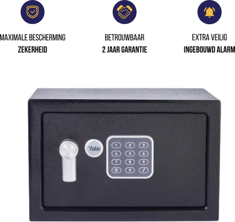 Yale - elektronische kluis met alarm - medium - standard protection