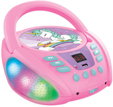 Lexibook unicorn bluetooth portable cd player met verlichting en usb