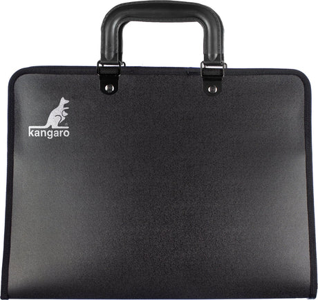 Kangaro tekenmap - a4 - met handvat - zwart - k-830211