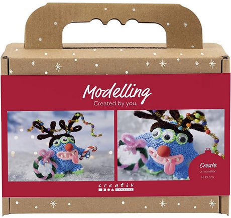Creativ company mini hobbyset boetseren kerstboommonster