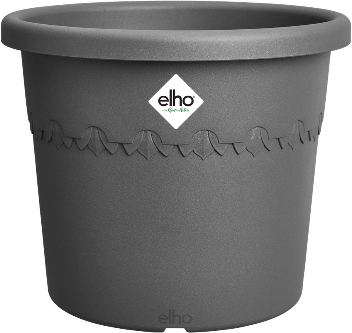 Elho algarve cilindro 40 - bloempot voor buiten - 100% gerecycled plastic - ø 40 x h 29 cm - antraciet