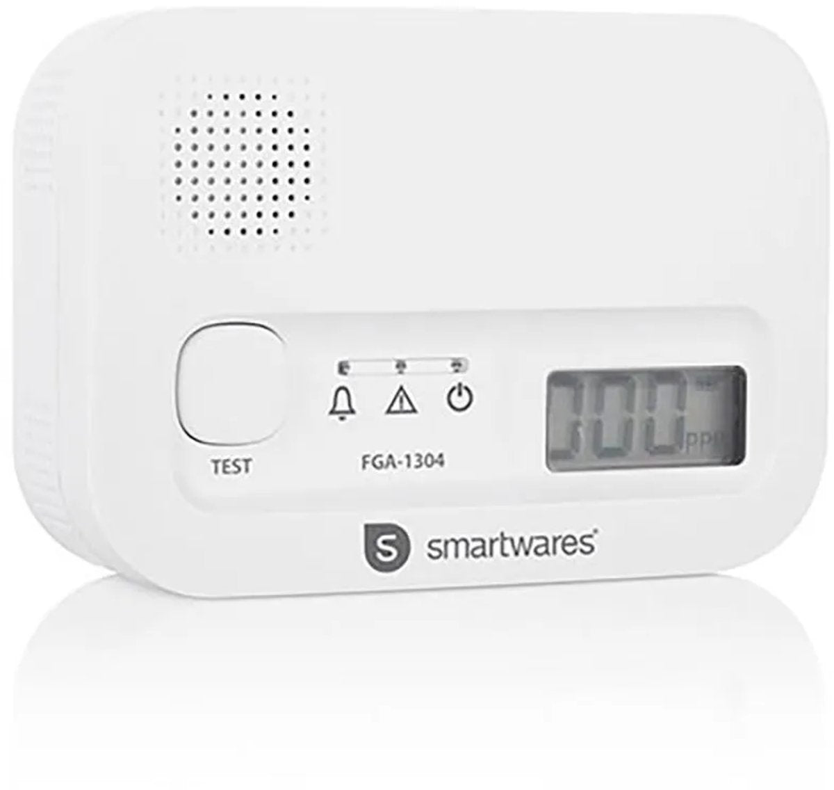 Smartwares fga-13041 - koolmonoxidemelder co melder - 85 db - levensduur 10 jaar - bsi gecertificeerd