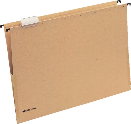 Leitz alpha® a3 hangmap met balg - 25 stuks - v-bodem - natuurbruin