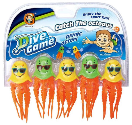 Lobbes speelgoed bv duik speelgoed octopus set - kleurrijke duikfiguren voor in het water.