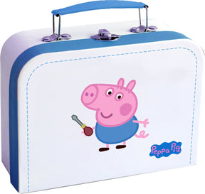 Barbo toys peppa pig gereedschapsset - - houten speelgoed gereedschap - george thema - voor kinderen vanaf 3 jaar