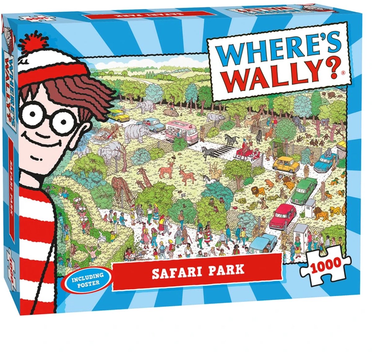 Plenty gifts puzzel where's wally safari park 1000 stukjes