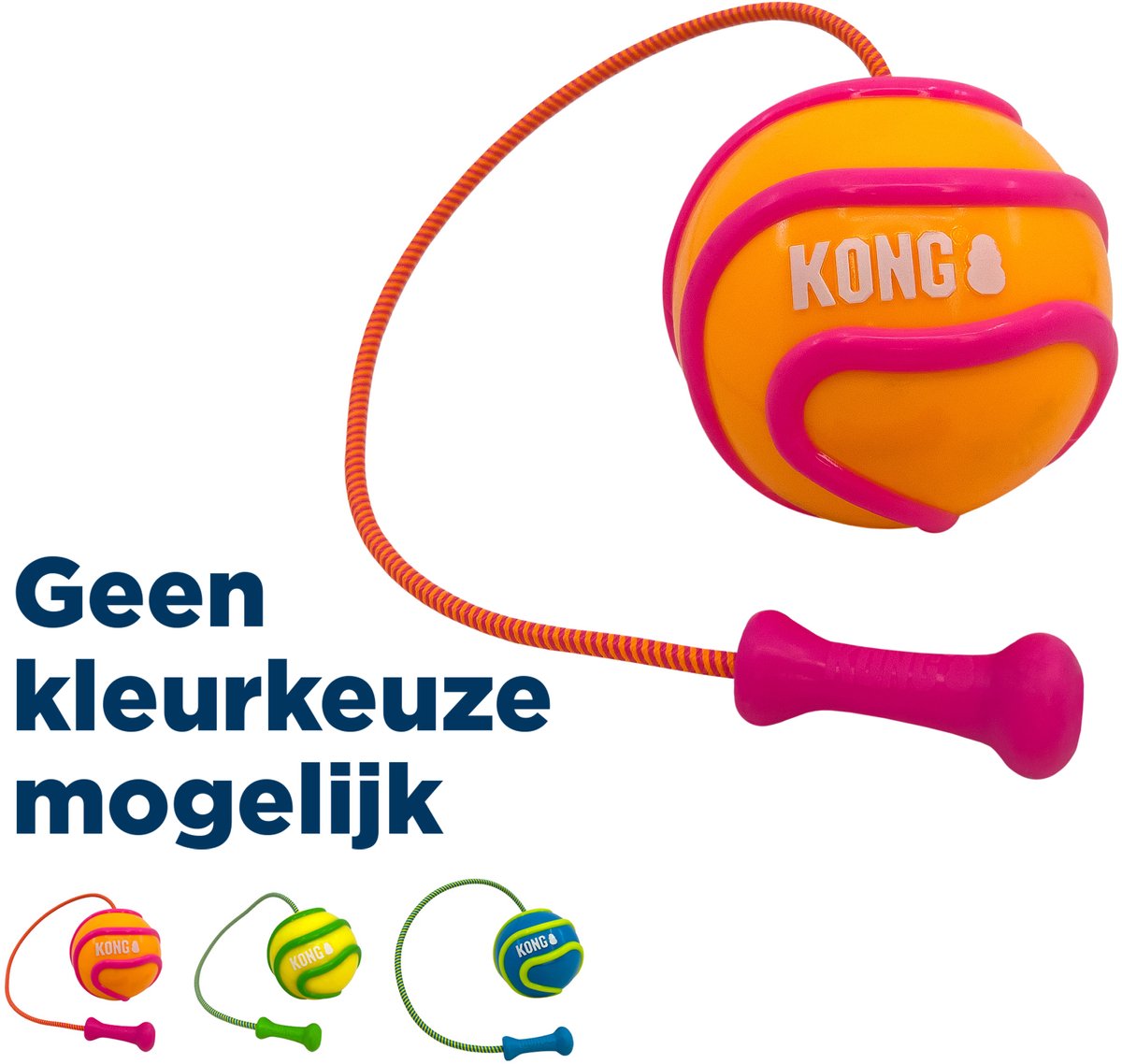Kong bunji high-viz ball - werpspeelgoed - 51.44x8.26x8.26 cm assorti l s