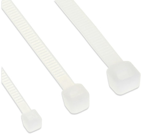 Inline tie-wraps - 250 x 4,8mm - 100 stuks - wit