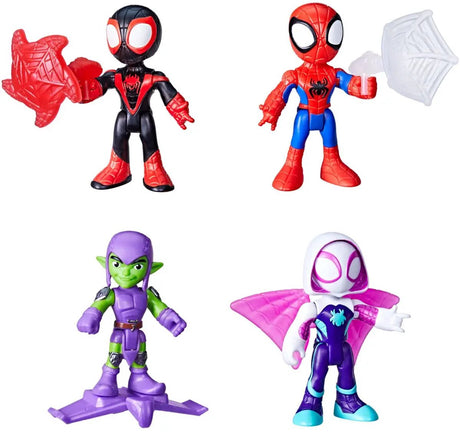Hasbro spidey amazing friends 3in evergreen fig accsry assorted.
