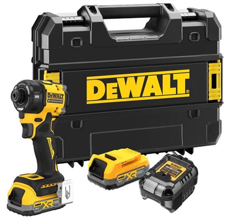 Dewalt dcf870e2t accu hydraulische slagschroevendraaier 56nm 18v xr 1.7ah powerstack in tstak