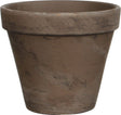 Mica decorations stan bloempot - h9,5 x ø11,5 cm - terracotta - grijs